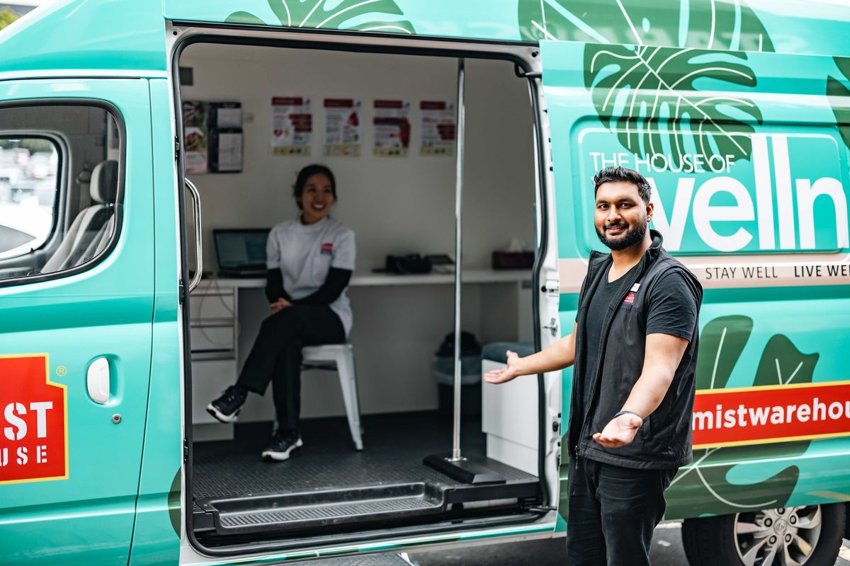 Chemist Warehouse community wellness van