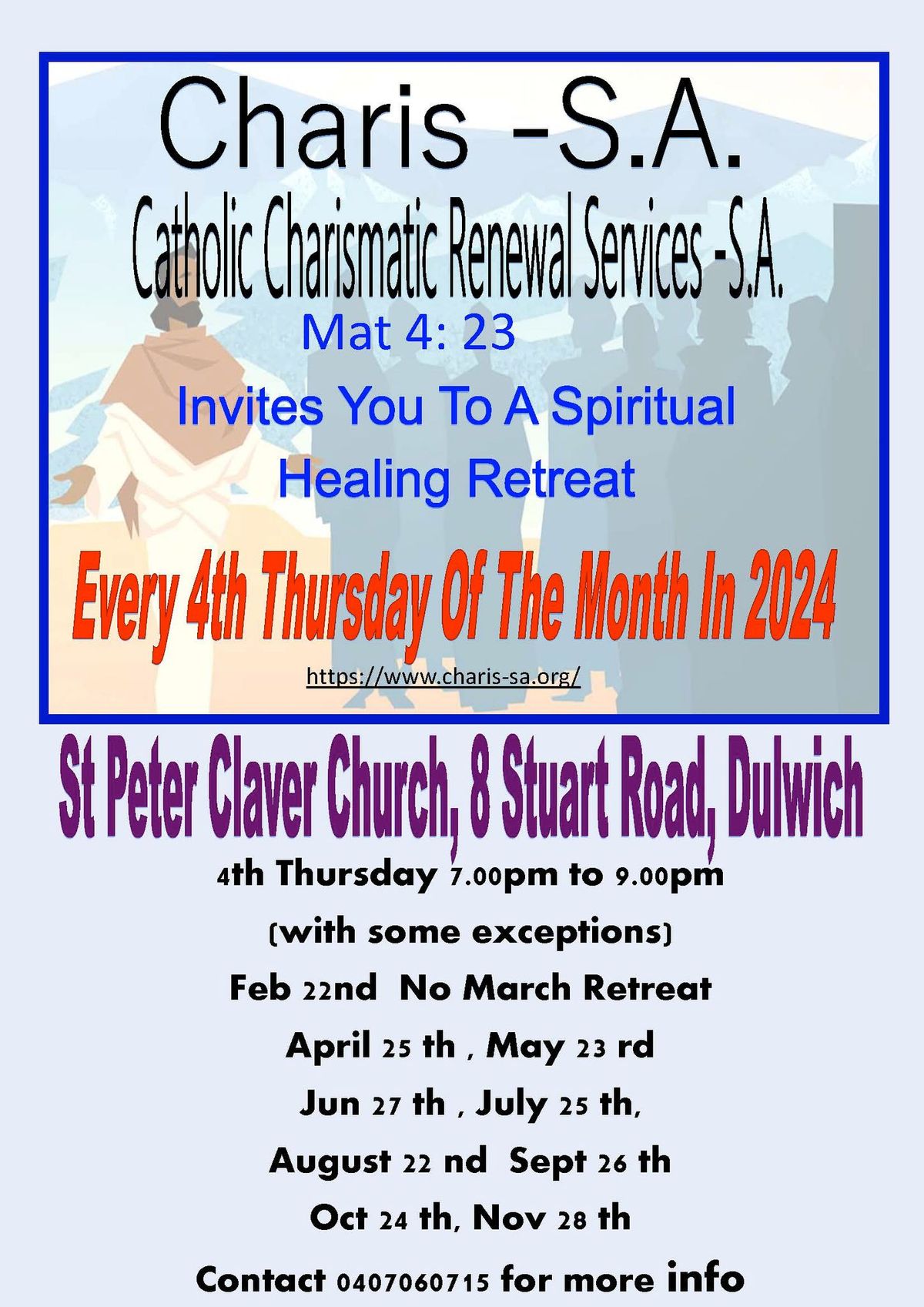 Charis SA Spiritual Healing Retreat - Fr. Rojan George