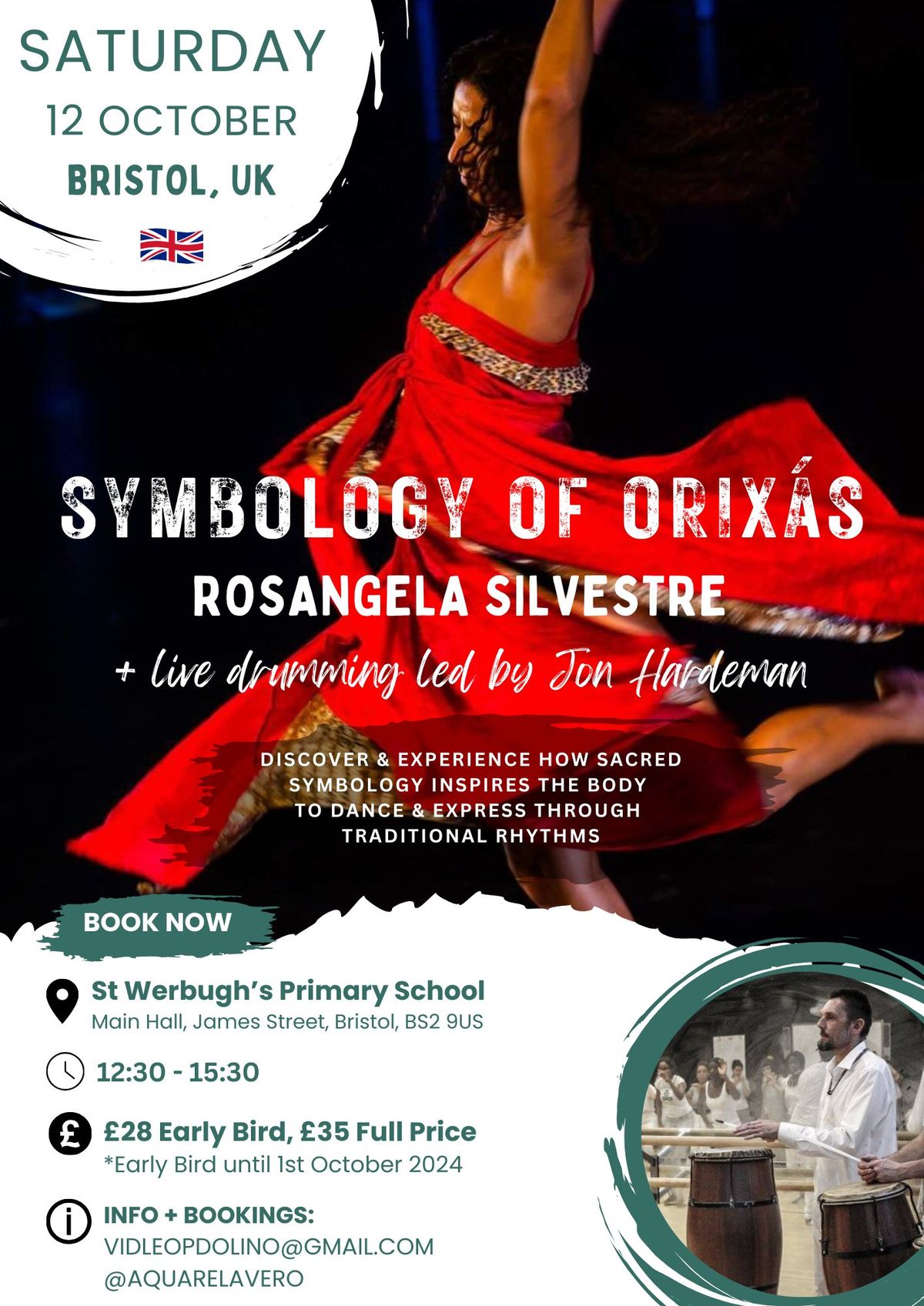 Bristol: Symbology of Orix\u00e1s Dance Workshop with Rosangela Silvestre + Live music