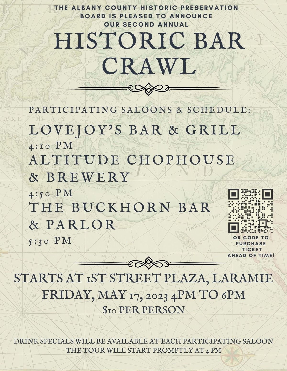 2nd Annual Historic Bar Crawl: Downtown Laramie 