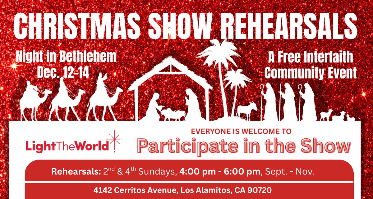Community Christmas Performance Rehearsals