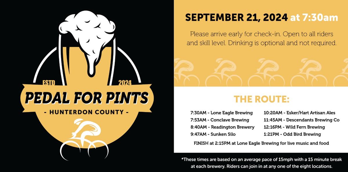 2nd Annual Cycle the Hunterdon County Beer Trail