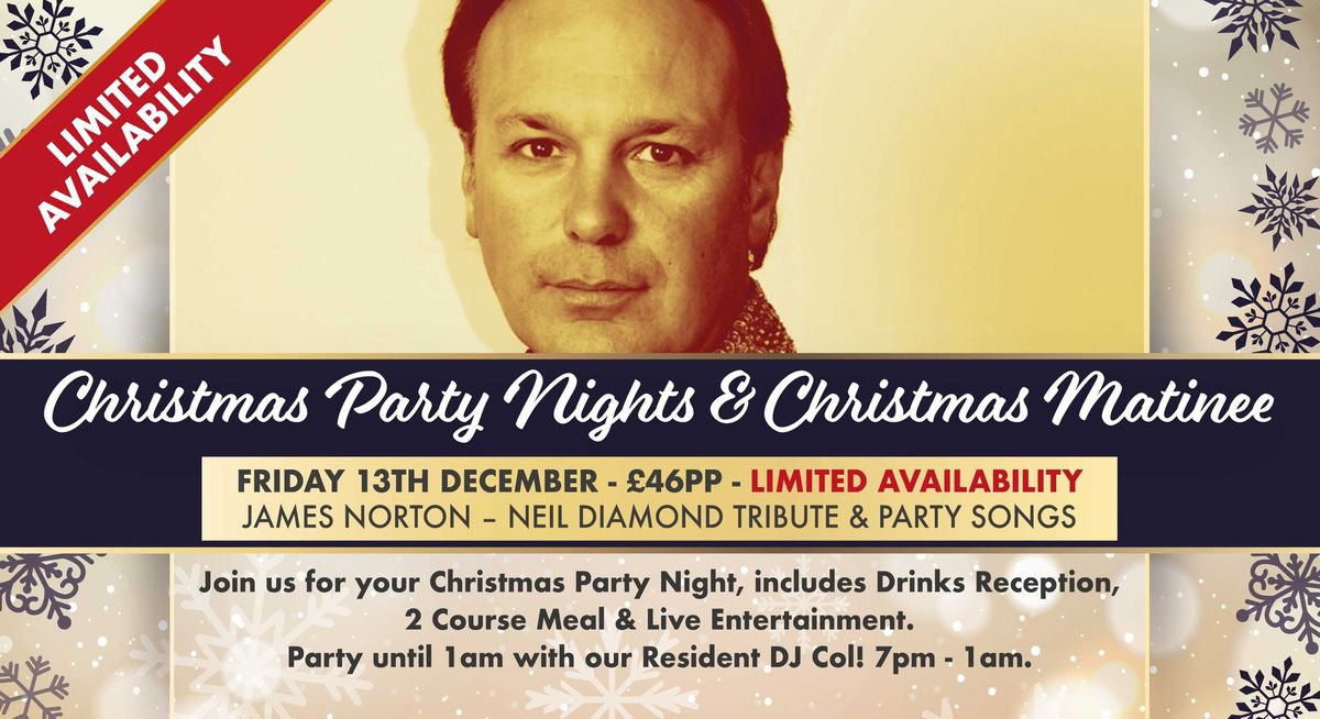 Christmas Party Nights with James Norton \u2013 LIMITED AVAILABILITY