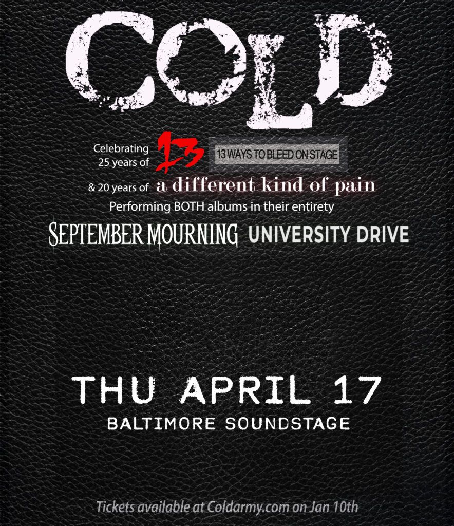 Cold, September Mourning, and University Drive at Troubadour - West Hollywood