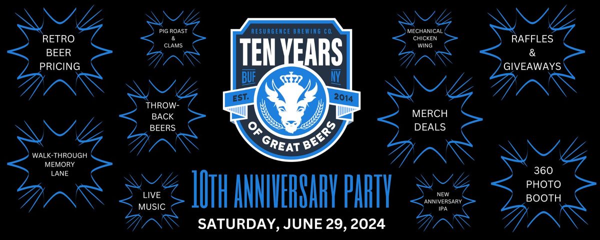 Resurgence 10th Anniversary Party