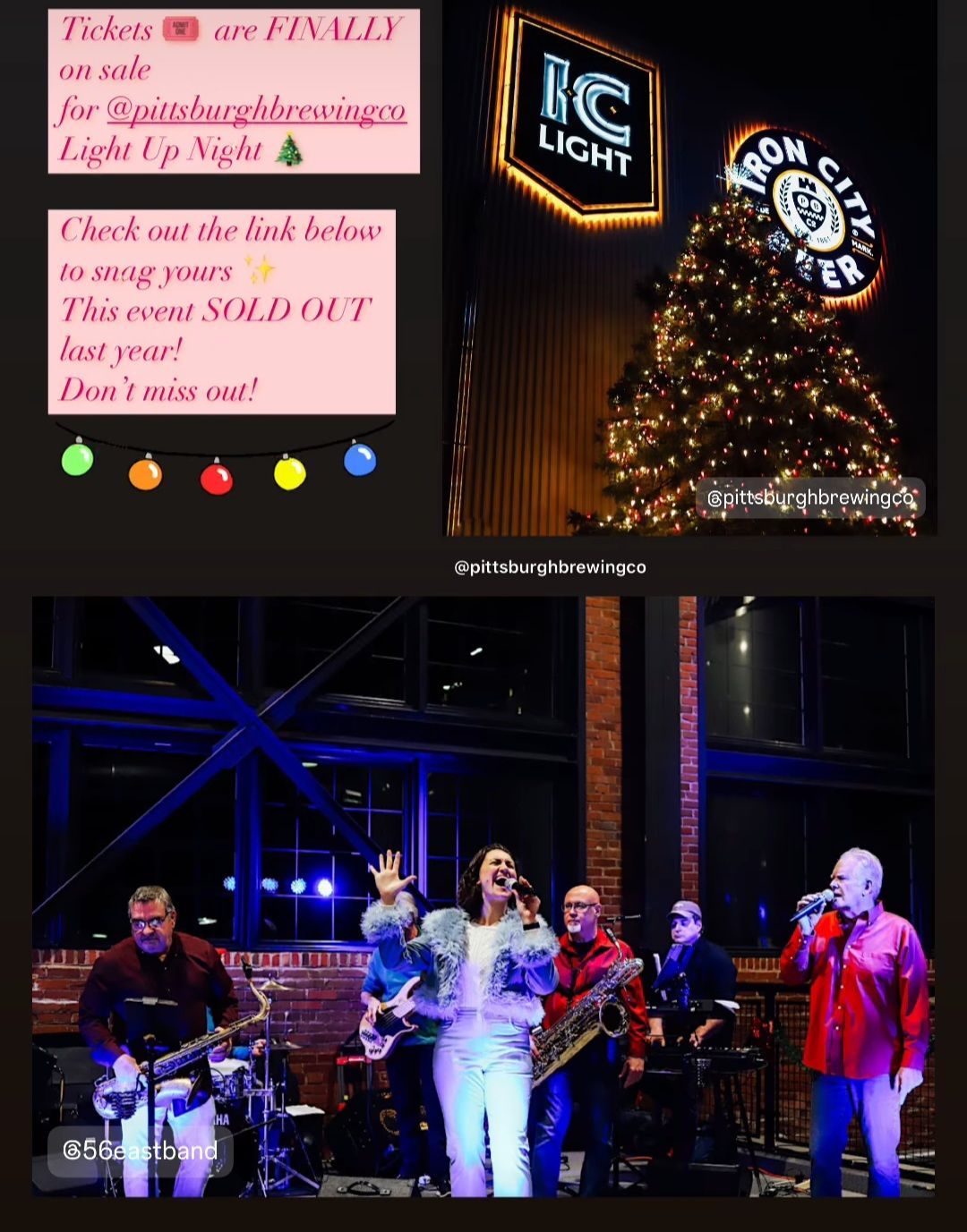 Light up night at Pittsburgh Brewing Co!