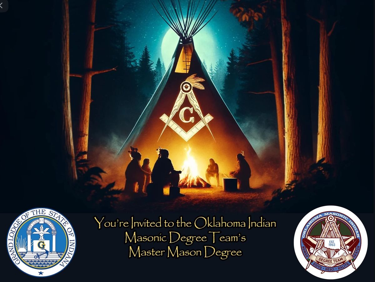 Oklahoma Indian Masonic Master Mason Degree