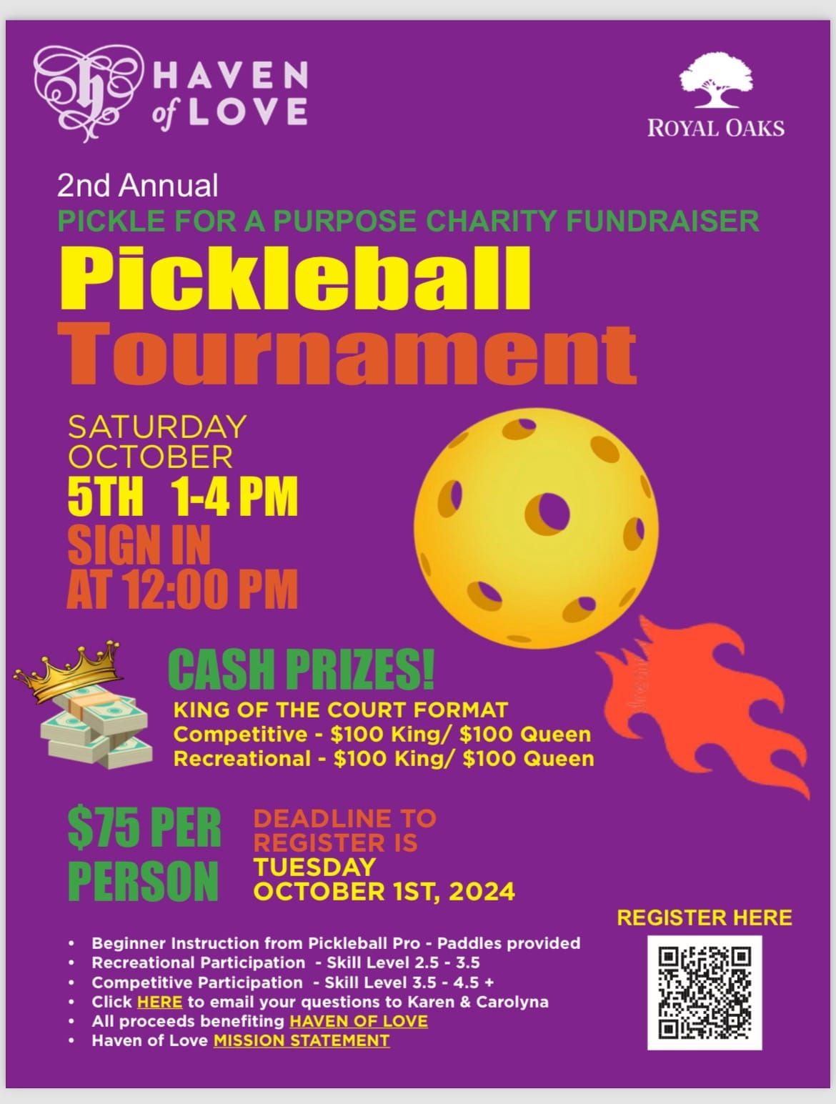 Pickleball for a Purpose 