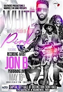 White with a touch of pink party