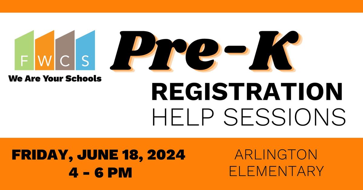 Pre-K Registration Help Sessions