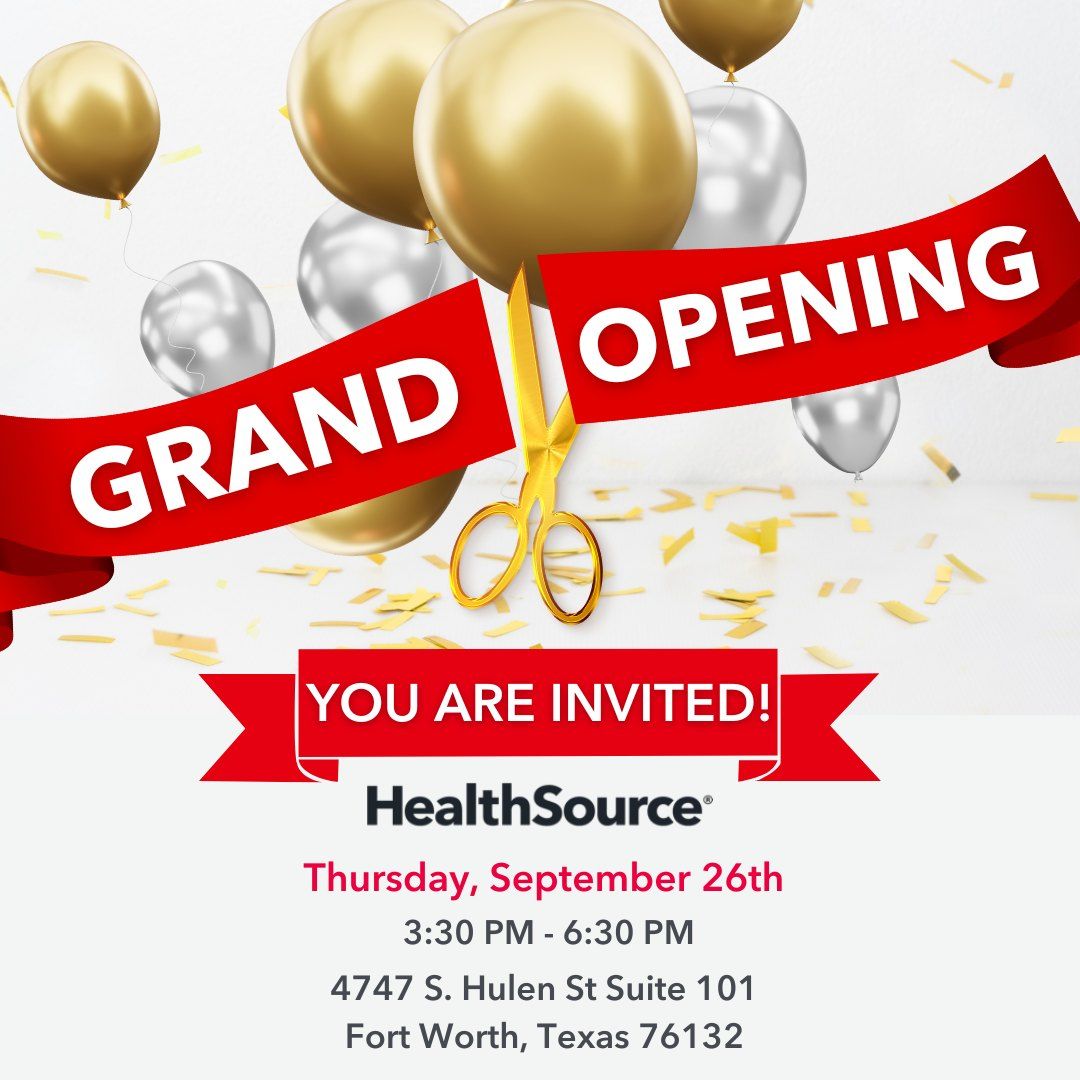 Grand Opening - HealthSource Chiropractic 