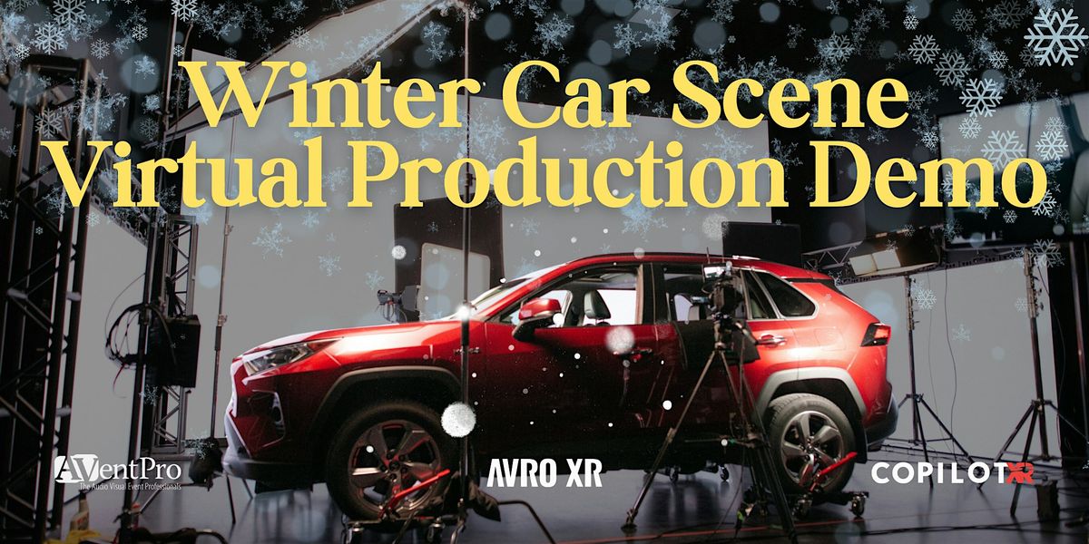 LIVE DEMO: Winter Driving Scene using Virtual Production