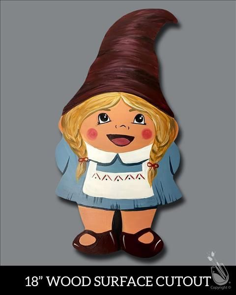 Manic Monday Wood Gnome Cutout!