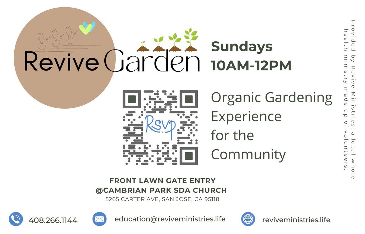 Revive Garden - Organic Gardening Experience for the Community