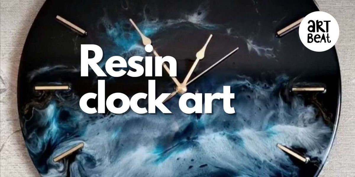 Resin clock art