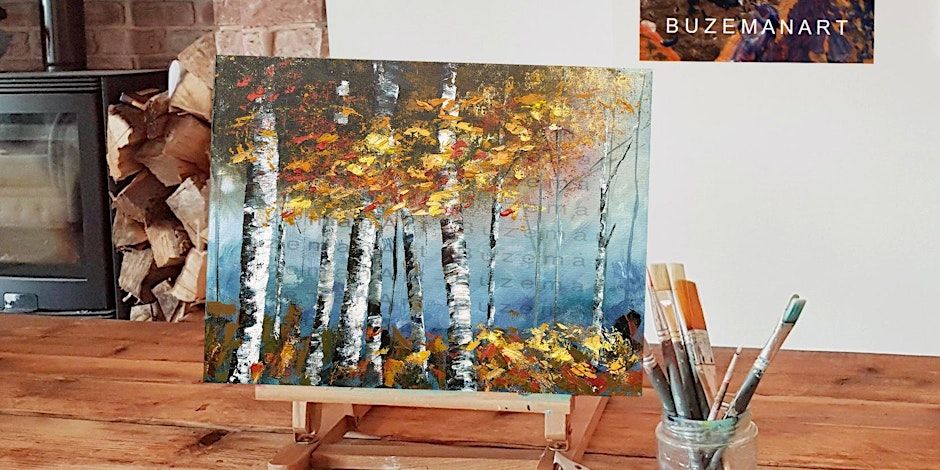 'Autumn Forest' painting workshop @The painting pot, Selby