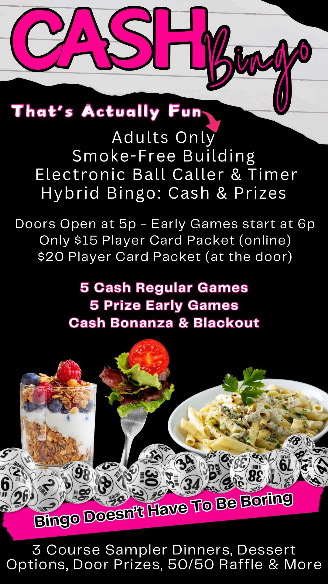 Cash\/Prize Bingo 