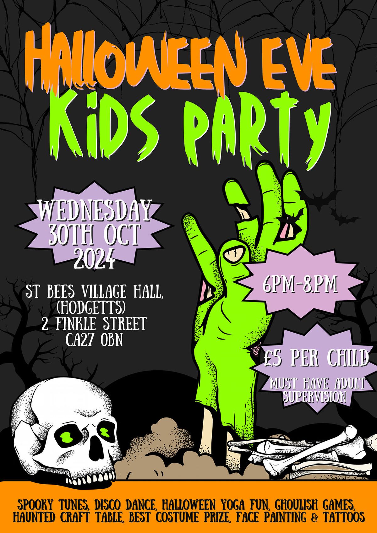 Halloween EVE KIDS PARTY ST BEES