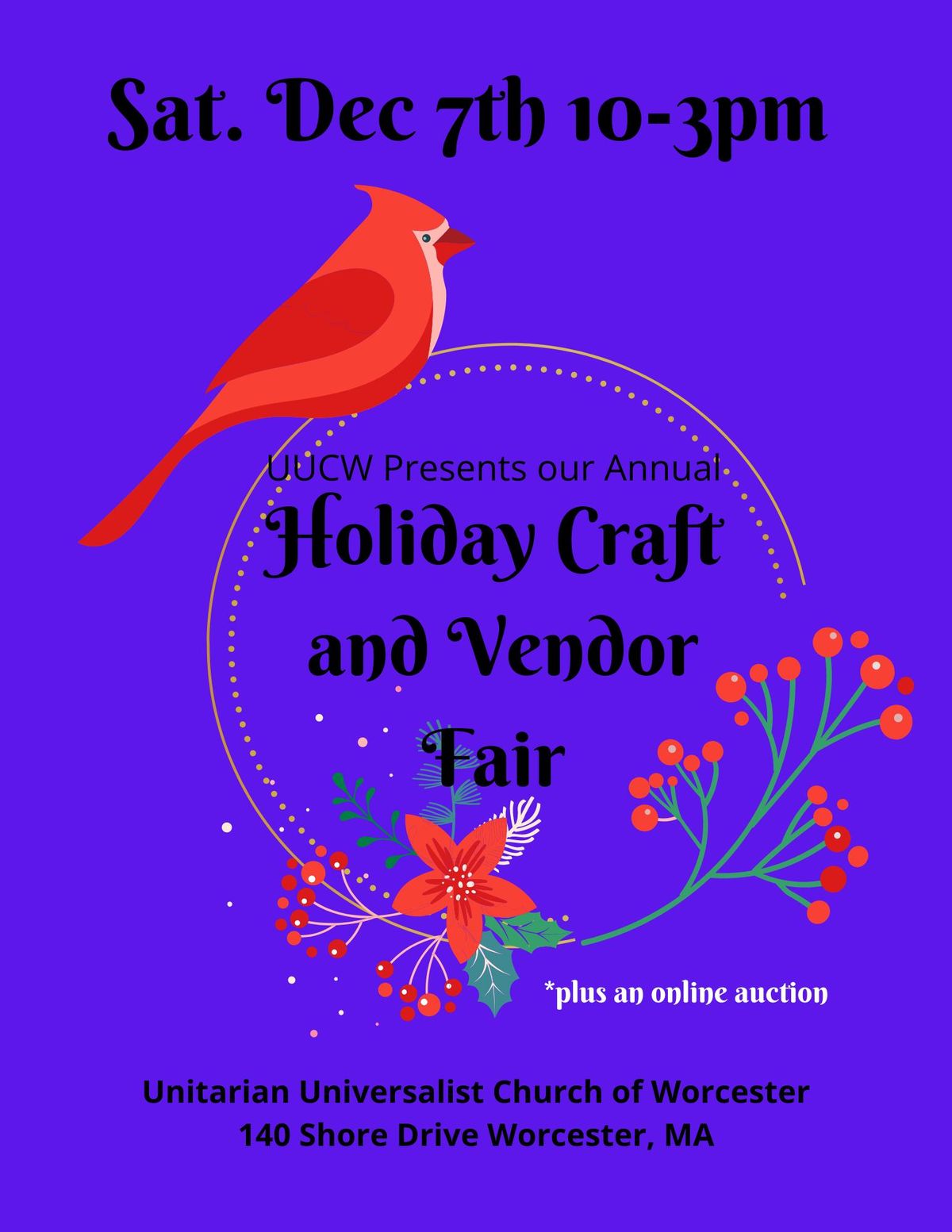 UUCW Holiday Craft and Vendor Fair