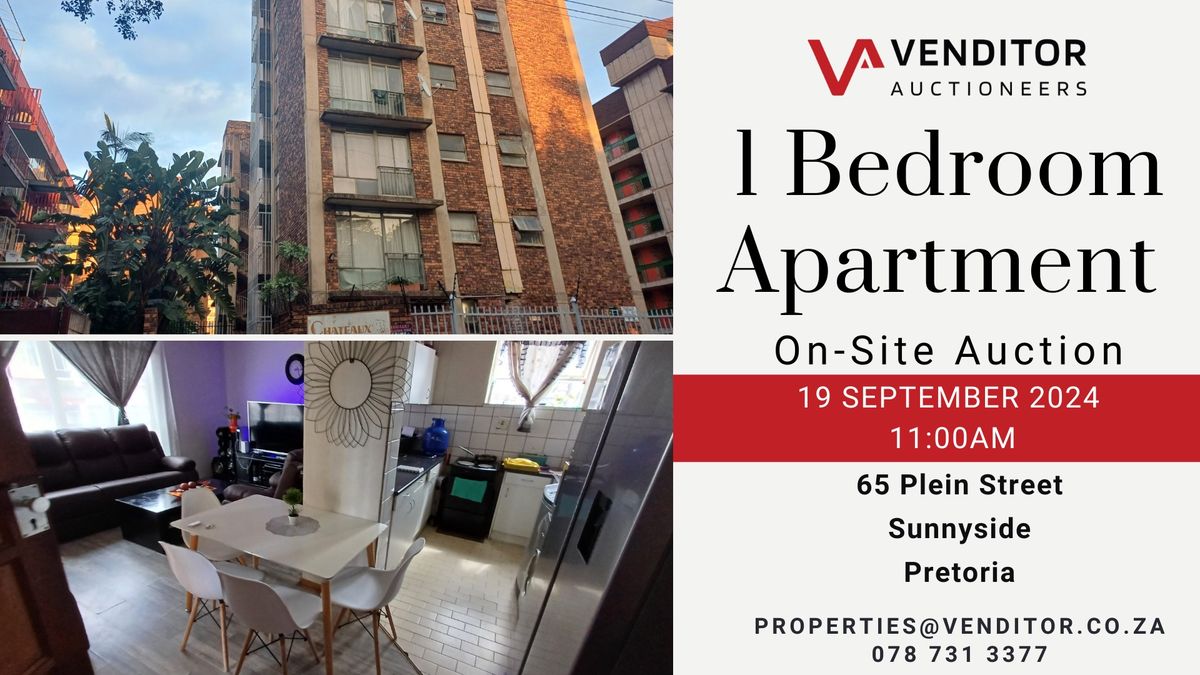 Spacious 1 Bedroom Apartment | On-site auction