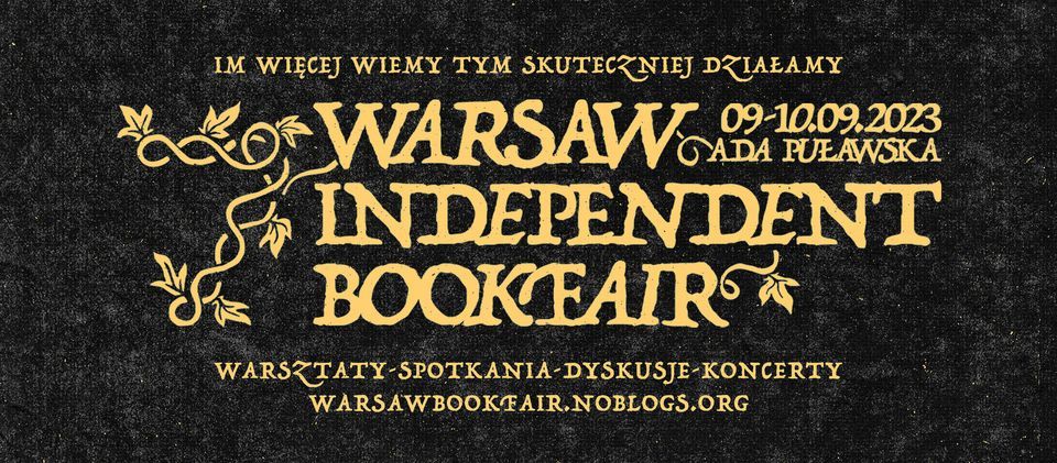 7th Warsaw Independent Bookfair 9-10.09.2023