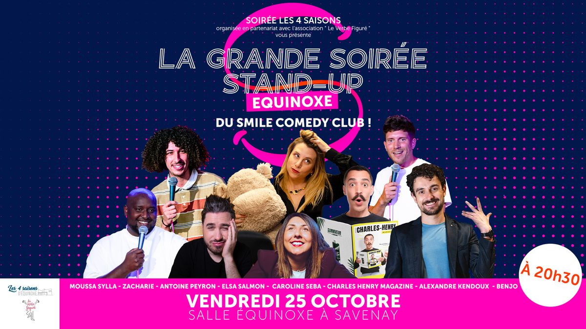 Grande Soir\u00e9e Stand-Up du Smile Comedy Club \u00e0 Savenay ! 