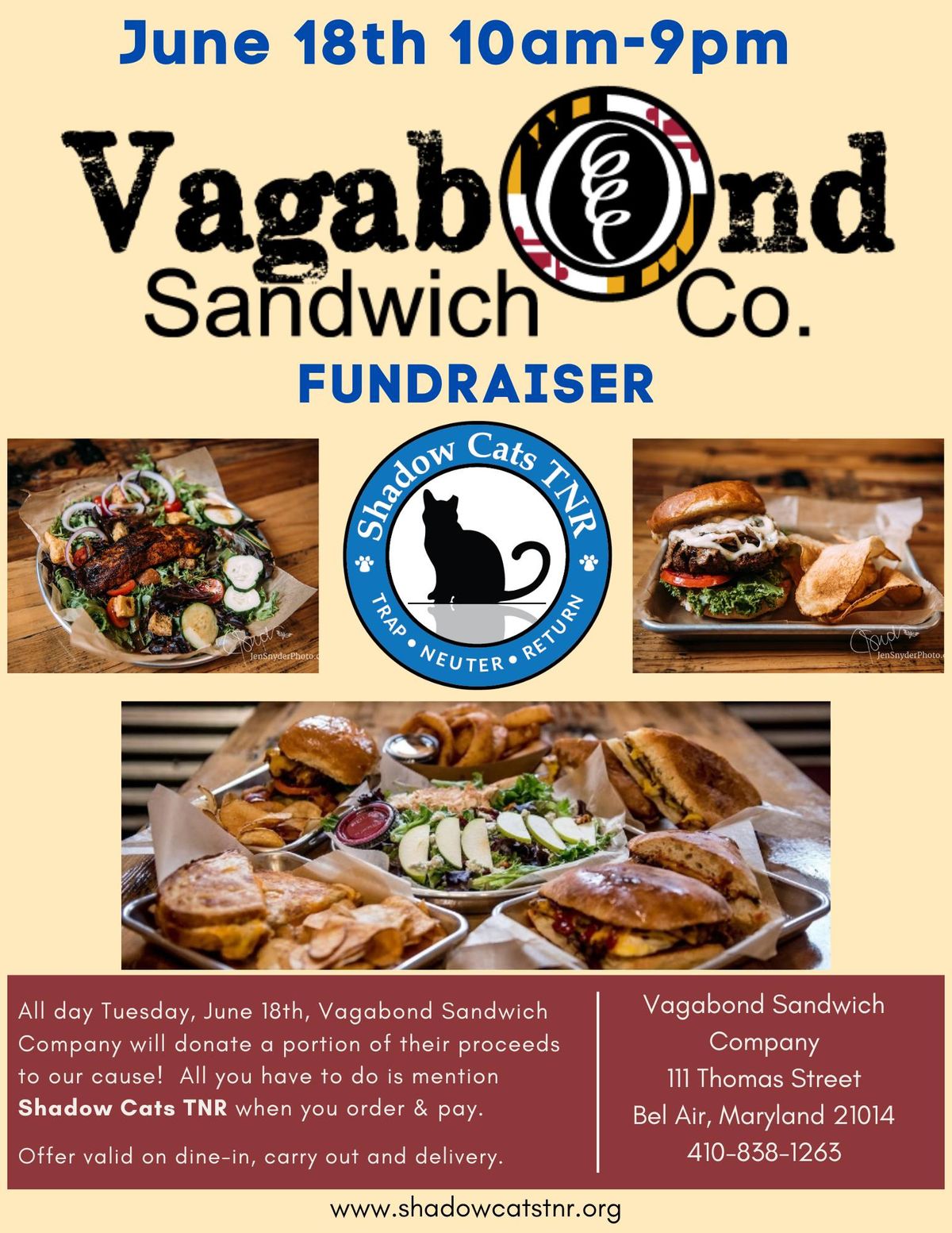 Vagabond Sandwich Company Fundraiser