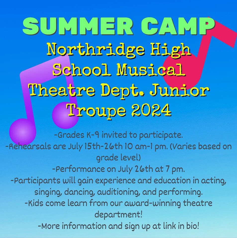 NHS Musical Theatre Jr. Troupe Camp