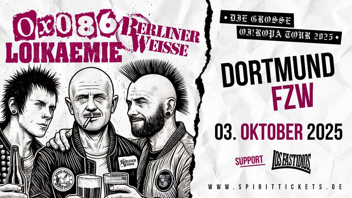 Die gro\u00dfe Oiropa-Tour mit Oxo 86, Loikaemie, Berliner Weisse & Los Fastidios