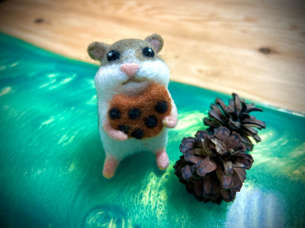 Needle Felted Posable Hamster Class - $50