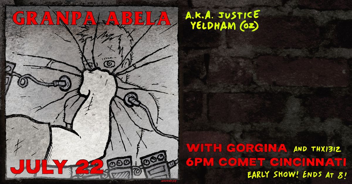 Granpa Abela (Justice Yeldham \ud83d\udca5) Gorgina (Australia) THX1312 at COMET early show 6PM (over at 8!)