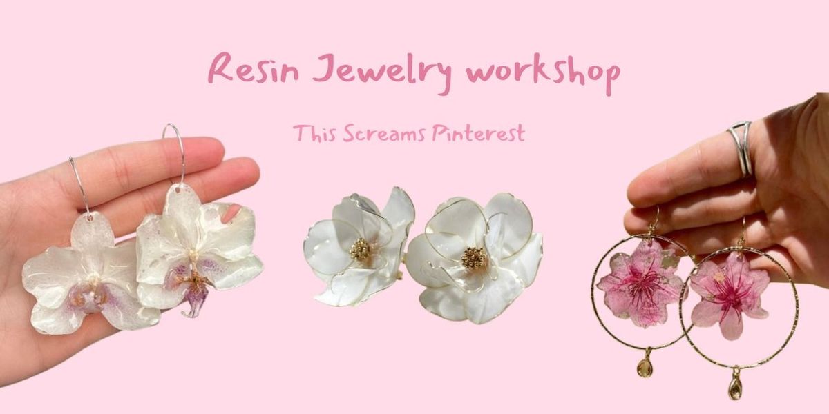 Resin jewelry workshop by whimsical palette