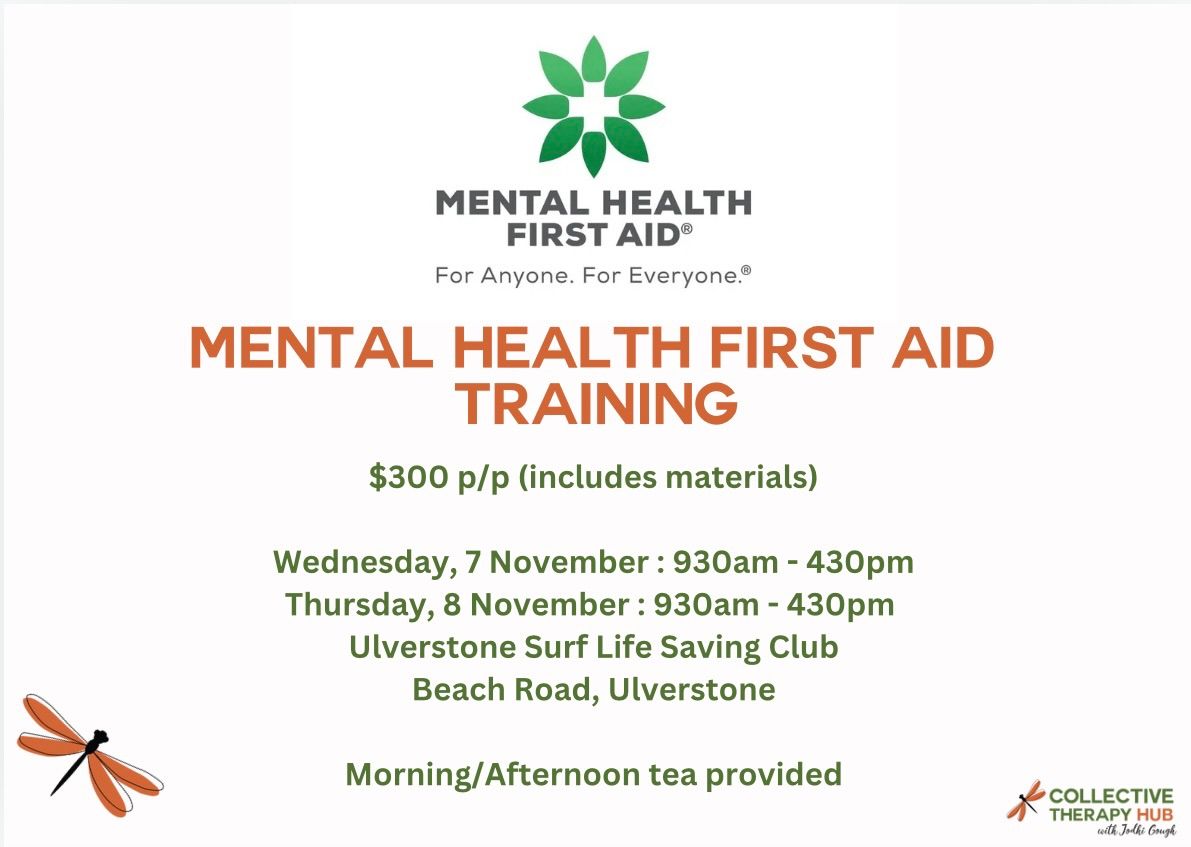 MENTAL HEALTH FIRST AID (standard) training