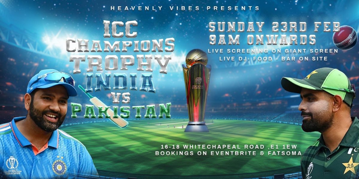 Ind Vs Pak Icc match Live Screening