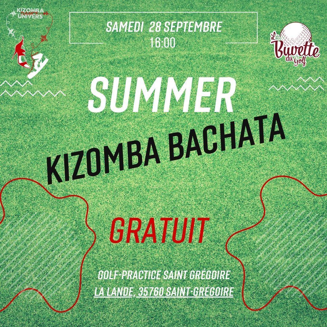 Summer kizomba bachata, buvette du golf de saint Gregoire 