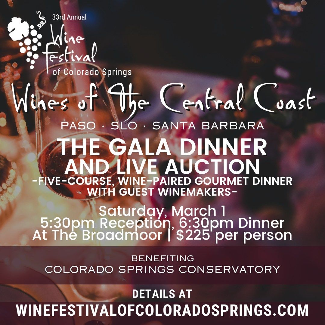 The Gala Dinner & Live Auction | Wine Festival of Colorado Springs