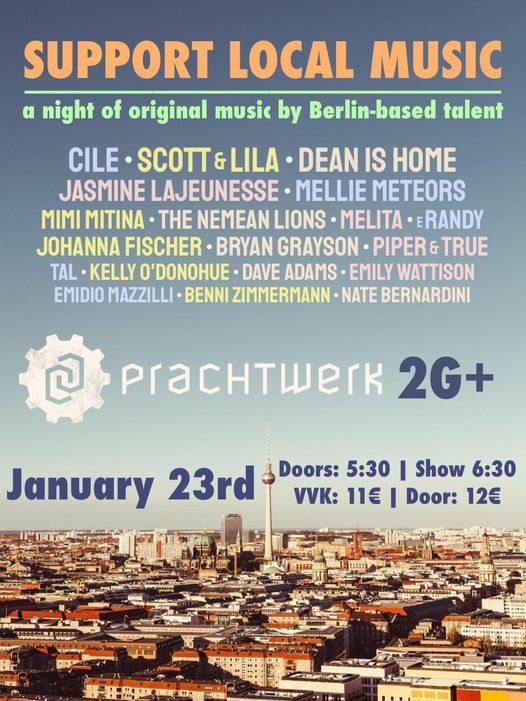 Support Local Music- a night of original music by Berlin based talent