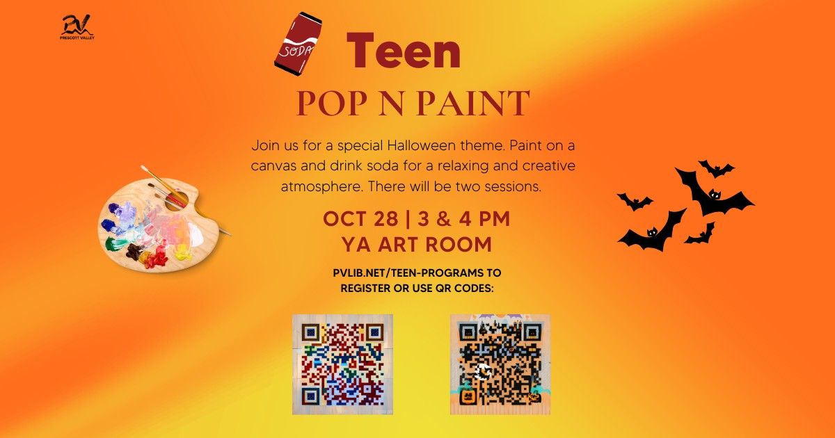 Halloween Teen Pop N Paint