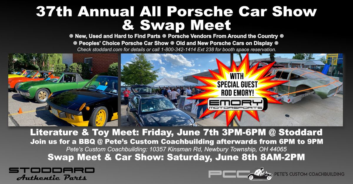 37th Annual All Porsche Car Show & Swap Meet