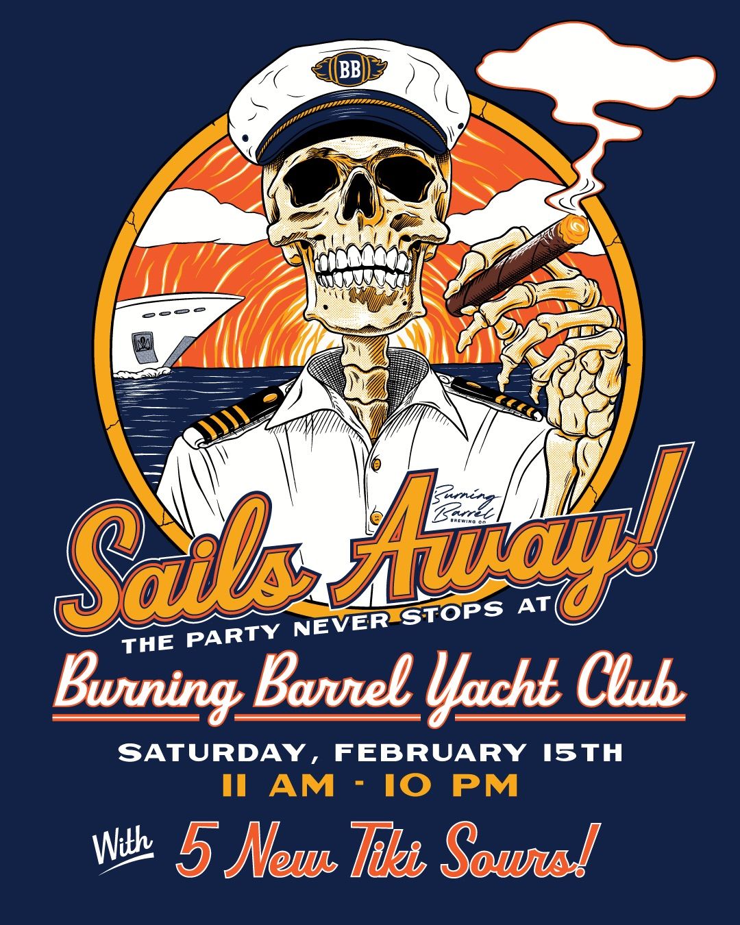 Burning Barrel Yacht Rock Tiki Party!