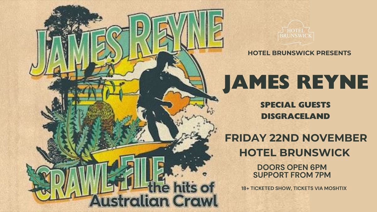 James Reyne - Crawl File - Nov 22 Hotel Brunswick. Brunswick Heads NSW 