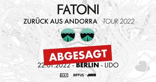 (ABGESAGT) Fatoni - Berlin - Lido (2G+)