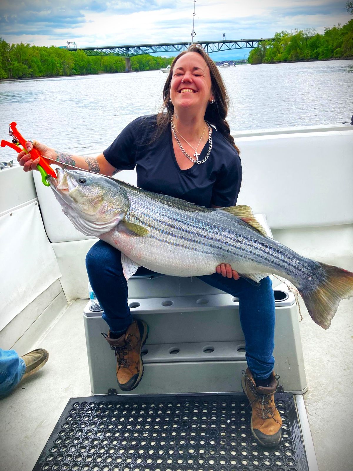 Migratory Hudson River Striped Bass Fishing Charters