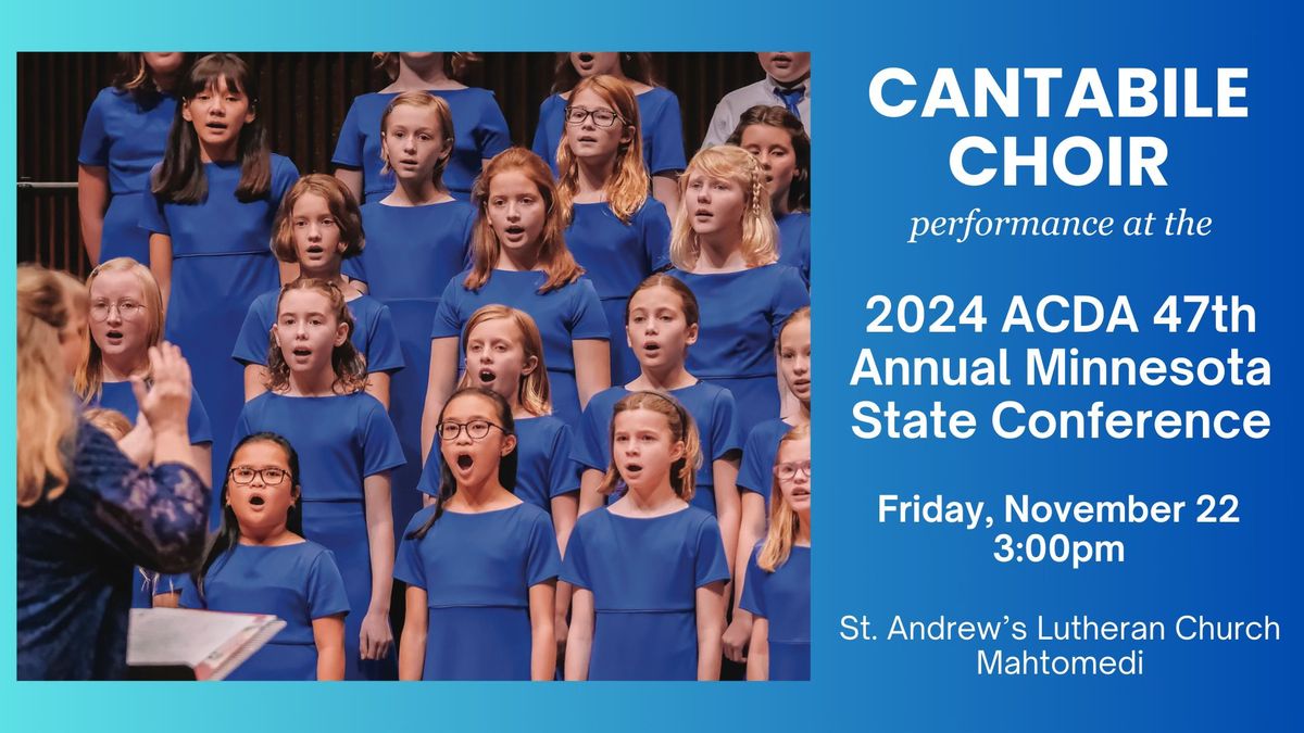 ACYC Cantabile Choir Fall ACDA Conference Performance