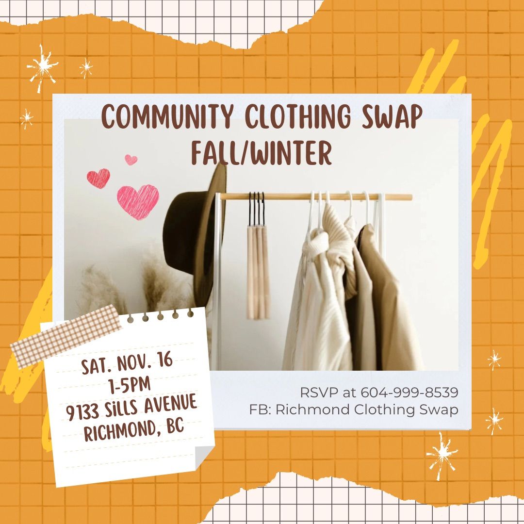 Community Clothing Swap: Fall\/Winter Edition (Richmond, BC)