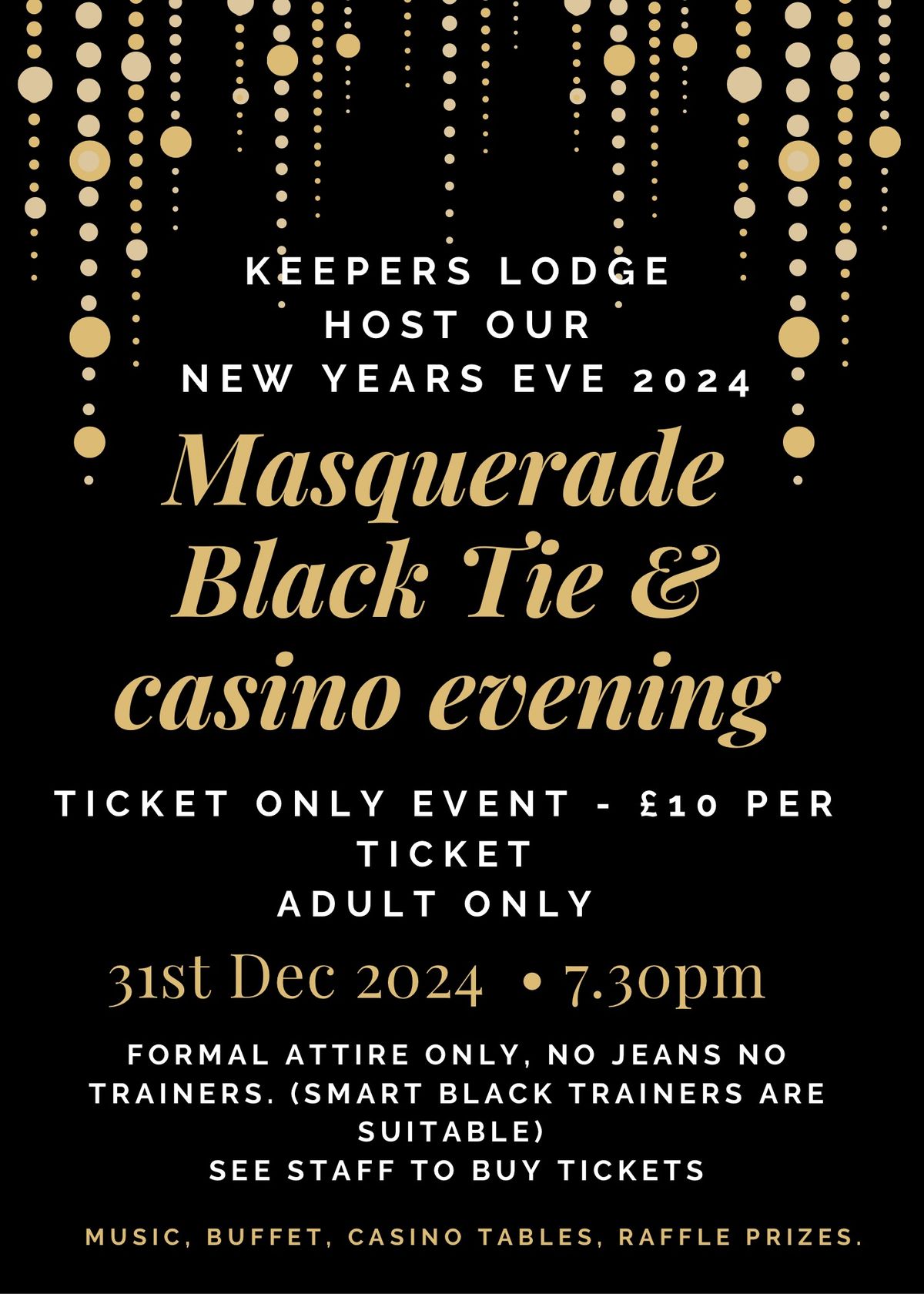 NEW YEARS EVE \u201824 - black tie & casino