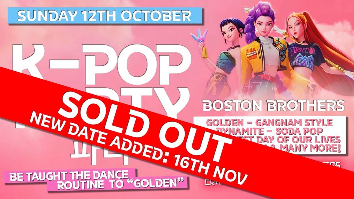 K-Pop Party Live [ NOW SOLD OUT - NEW GRIMSBY DATE ADDED - 16TH NOVEMBER ]