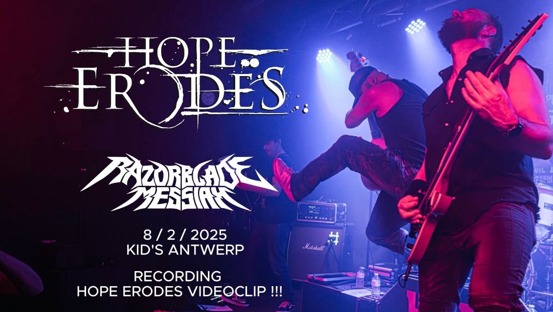 (special show) HOPE ERODES + RAZORBLADE MESSIAH in Kid's!! (Hope Erodes recording new videoclip!!)