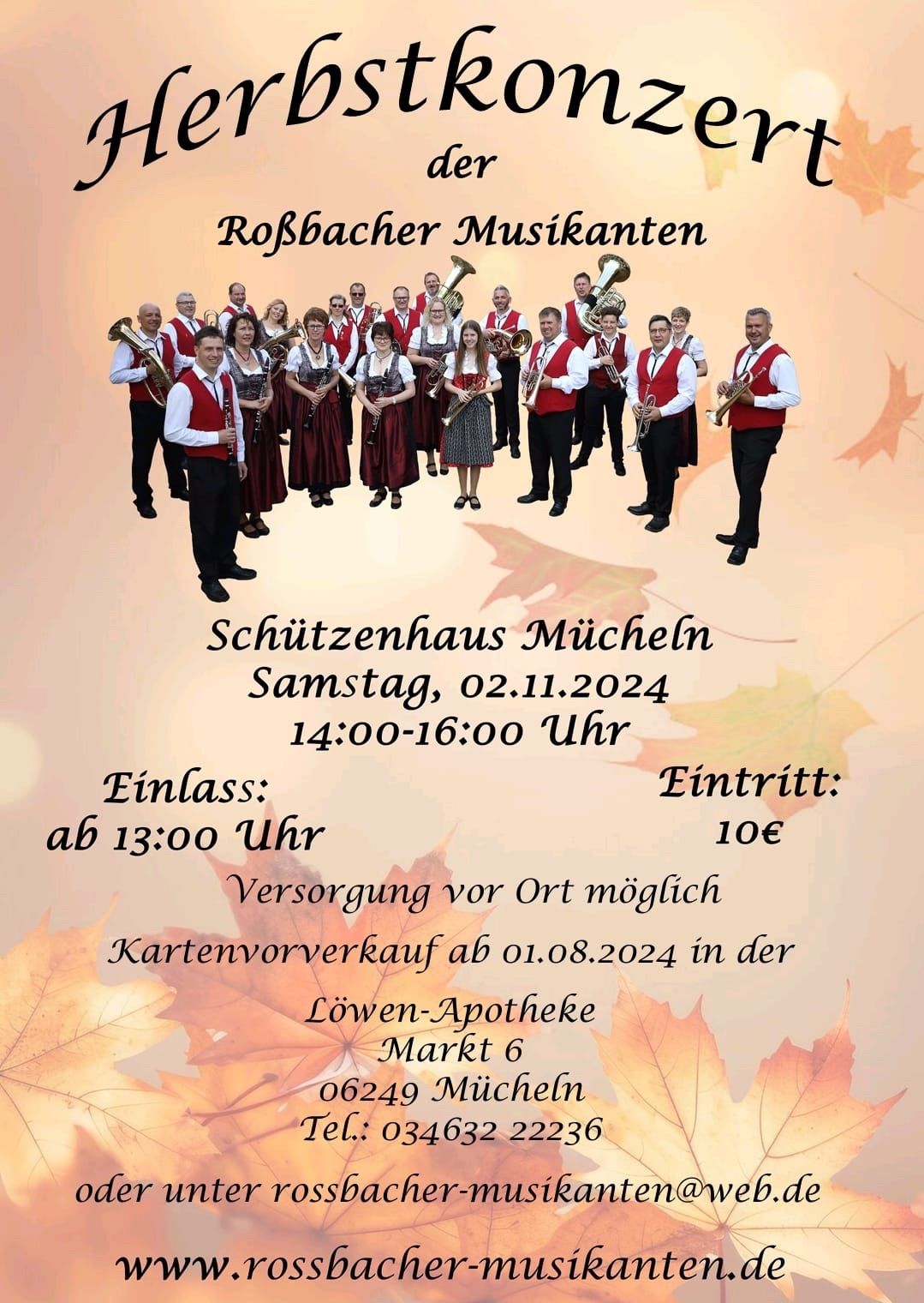 Herbstkonzert der Ro\u00dfbacher Musikanten