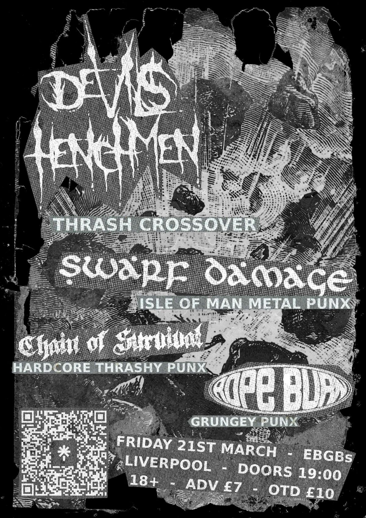 Devils Henchmen EBGBs Headline + Very Special Guests 